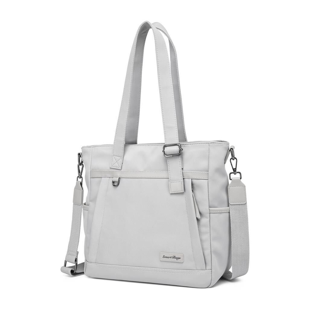 Smart Bags Twill Dimi Kumaş Kadın Omuz Çantası 3331 A.Gri