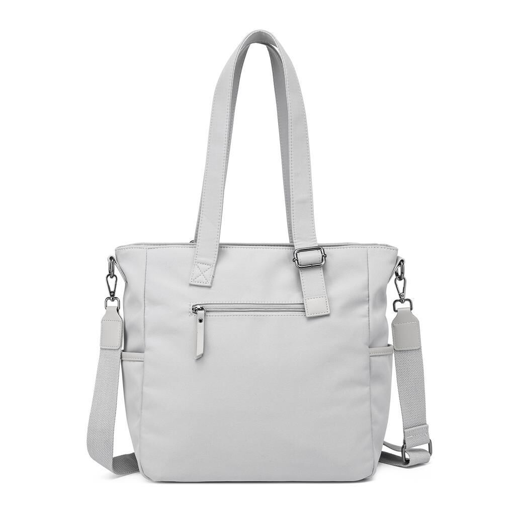 Smart Bags Twill Dimi Kumaş Kadın Omuz Çantası 3331 A.Gri