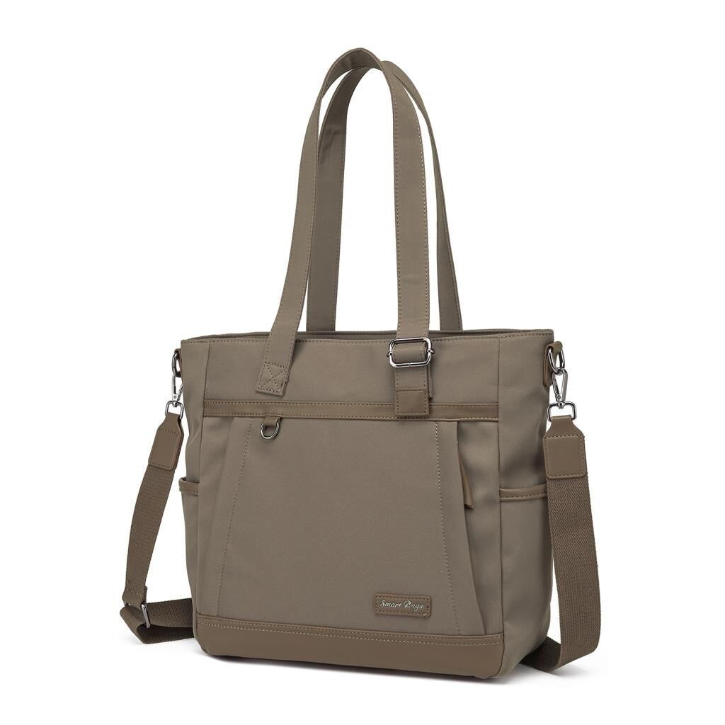 Smart Bags Twill Dimi Kumaş Kadın Omuz Çantası 3331 A.Kahve