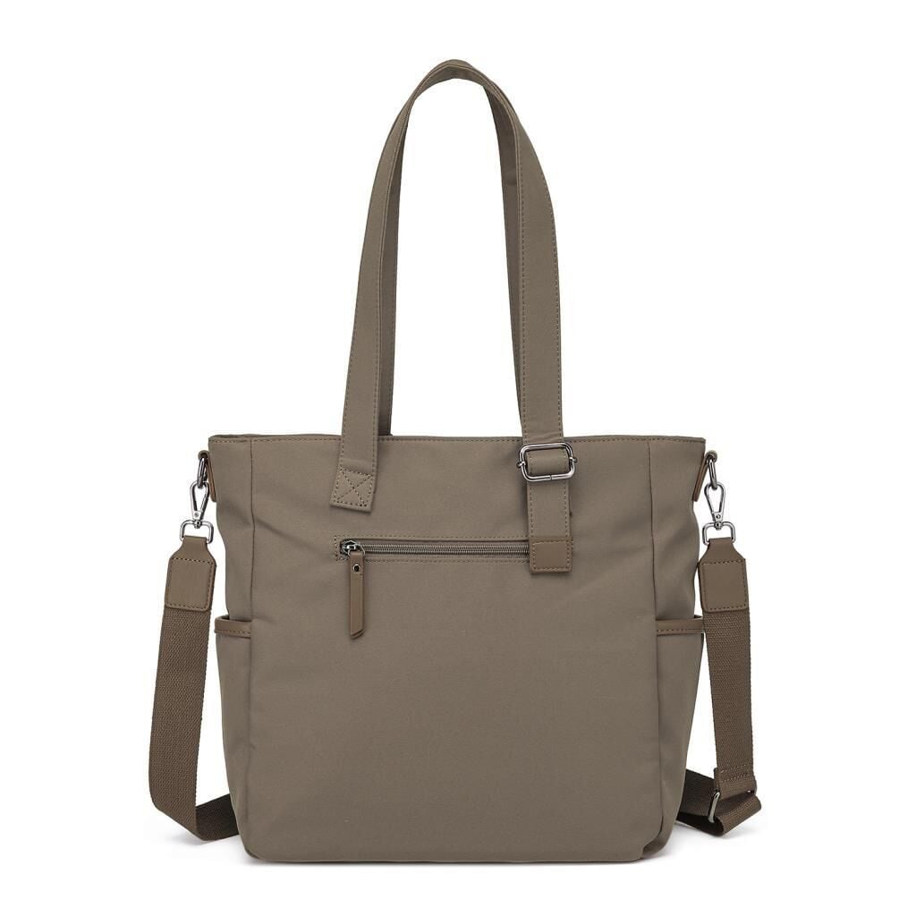 Smart Bags Twill Dimi Kumaş Kadın Omuz Çantası 3331 A.Kahve