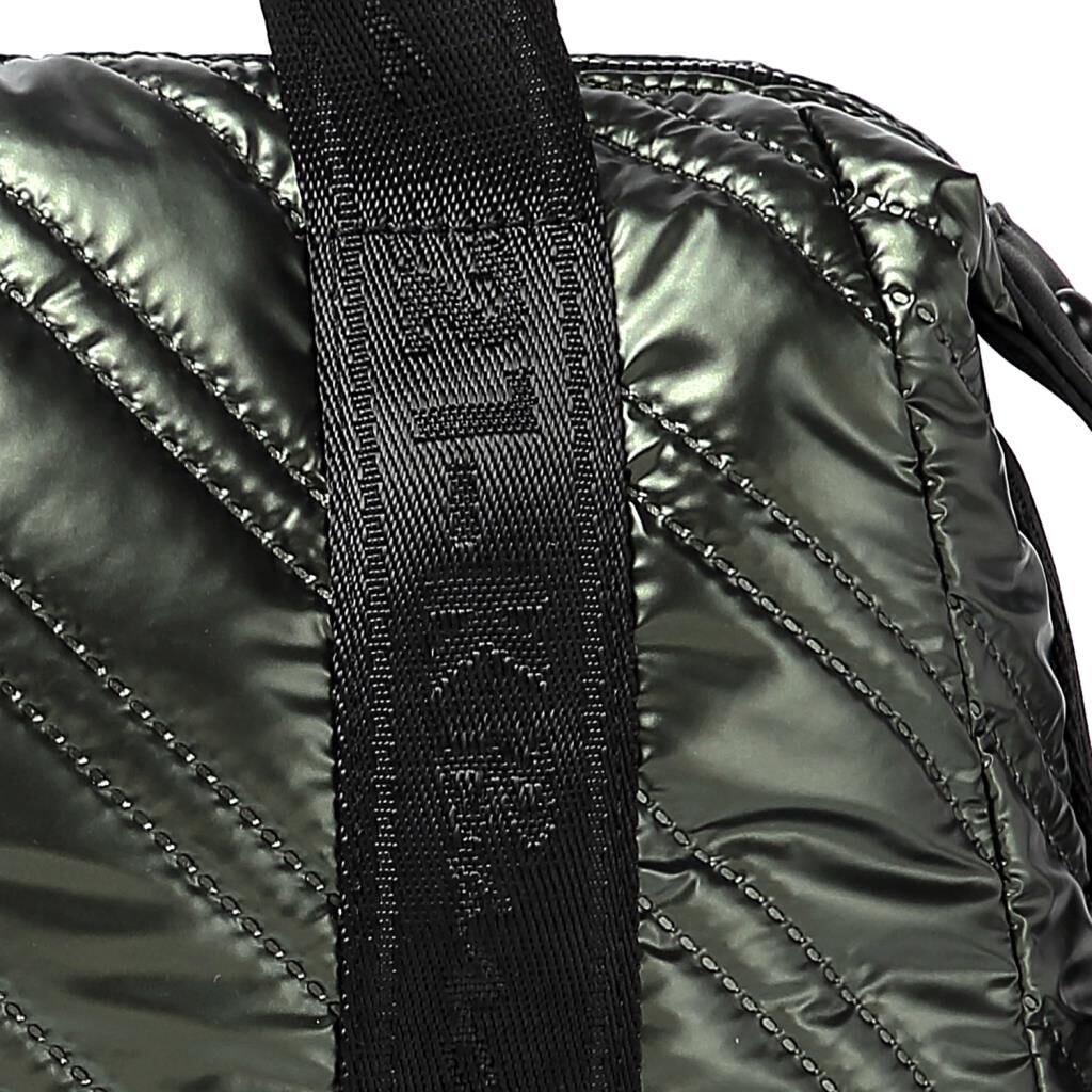 21K Barcelona Parlak Kumaş Elden Tutmalı Kadın Omuz Çantası 3255 Yeşil