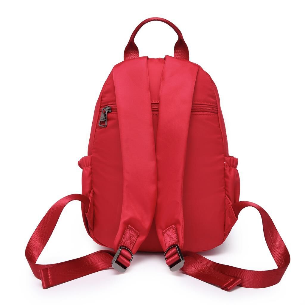 Saten Kumaş Kadın Sırt Çantası Barcelona 2139 Kırmızı