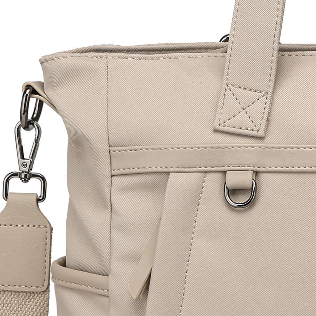 Smart Bags Twill Dimi Kumaş Kadın Omuz Çantası 3331 Bej