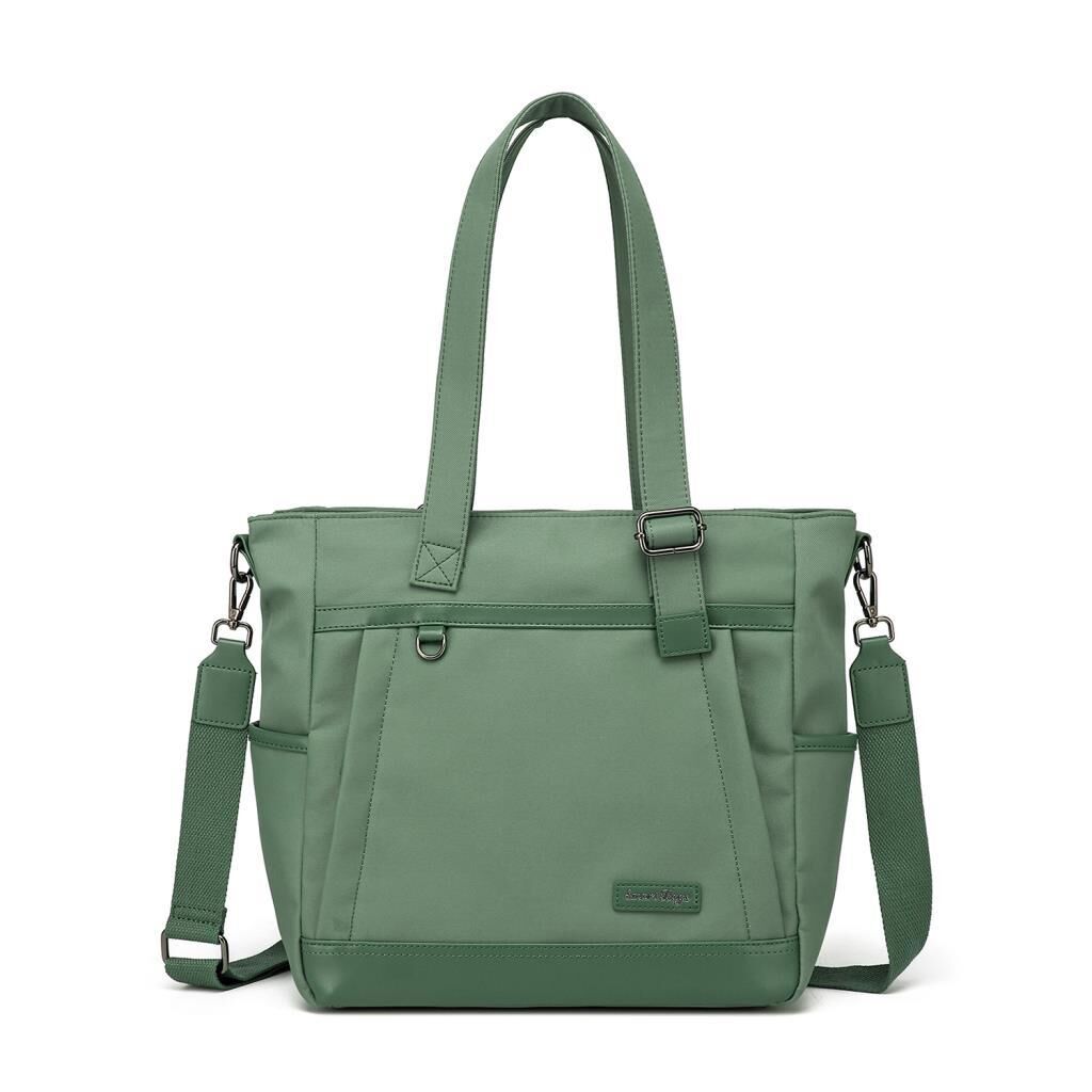 Smart Bags Twill Dimi Kumaş Kadın Omuz Çantası 3331 Yeşil