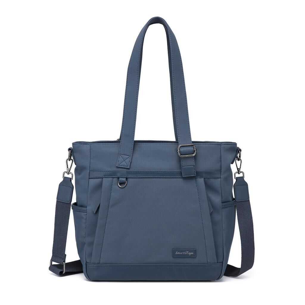 Smart Bags Twill Dimi Kumaş Kadın Omuz Çantası 3331 Füme Laci