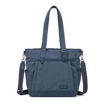 Smart Bags Twill Dimi Kumaş Kadın Omuz Çantası 3331 Füme Laci