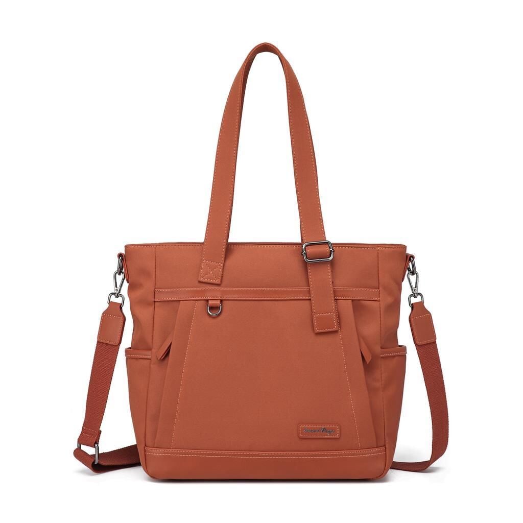 Smart Bags Twill Dimi Kumaş Kadın Omuz Çantası 3331 Kiremit