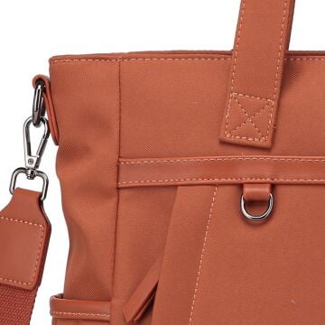 Smart Bags Twill Dimi Kumaş Kadın Omuz Çantası 3331 Kiremit