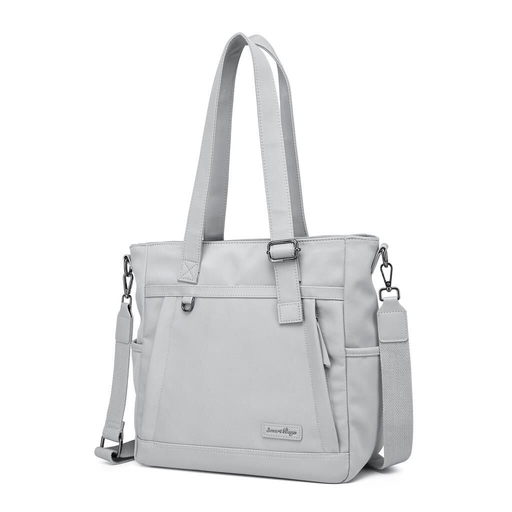 Smart Bags Twill Dimi Kumaş Kadın Omuz Çantası 3331 Gri