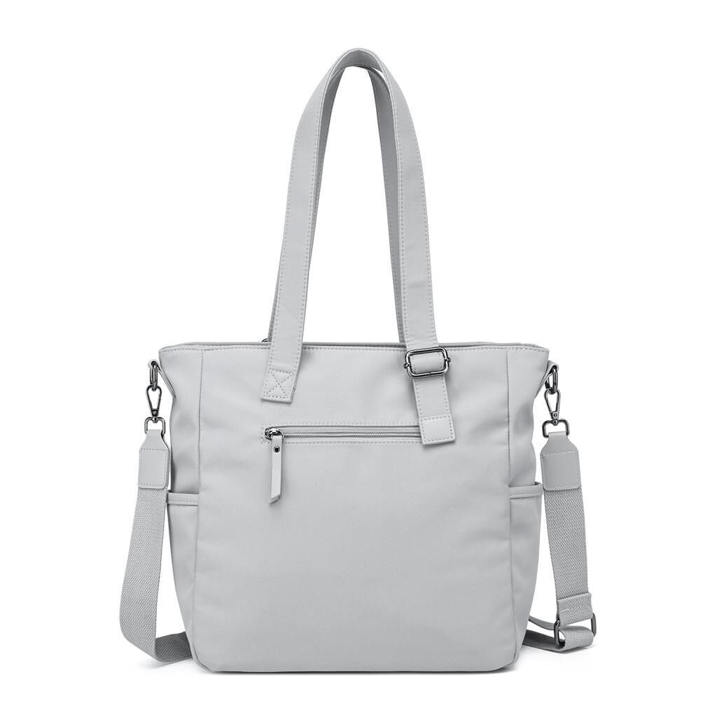 Smart Bags Twill Dimi Kumaş Kadın Omuz Çantası 3331 Gri