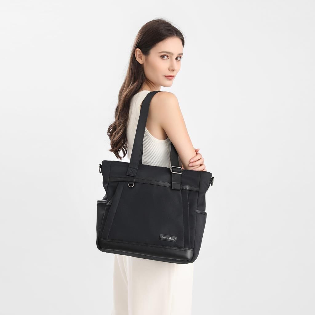 Smart Bags Twill Dimi Kumaş Kadın Omuz Çantası 3331 Gri