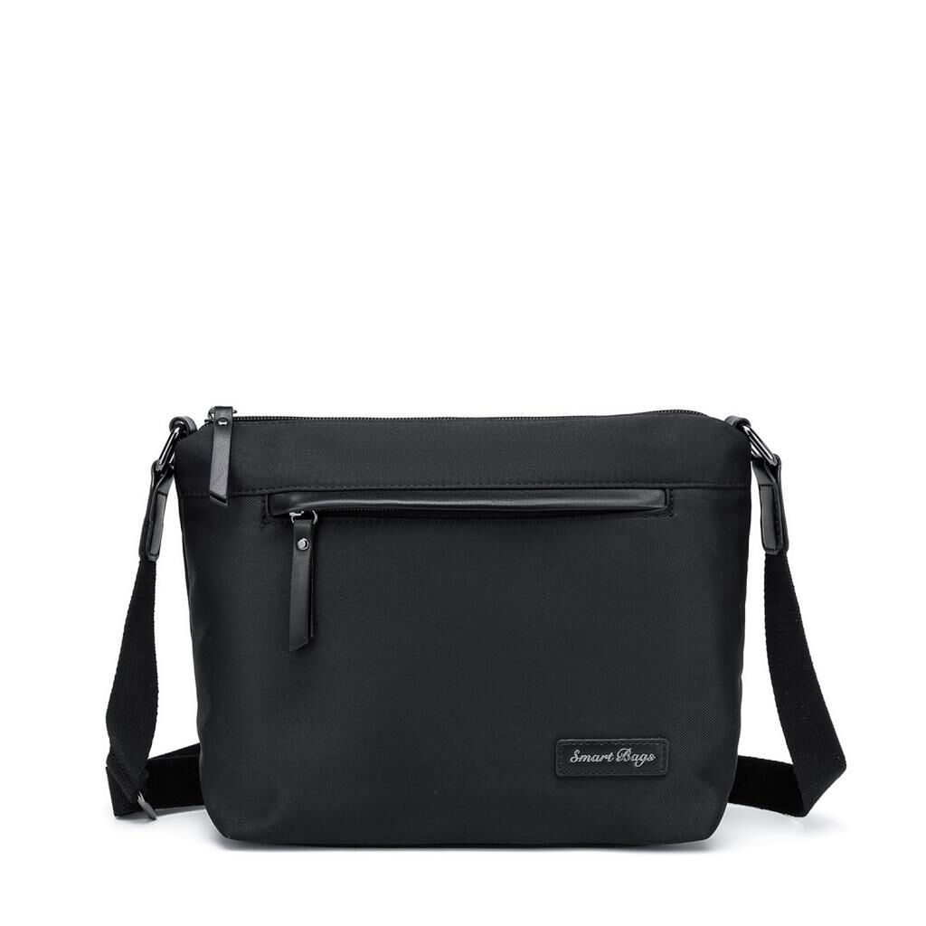 Smart Bags Twill Dimi Kumaş Postacı Kadın Çantası 3330 Siyah