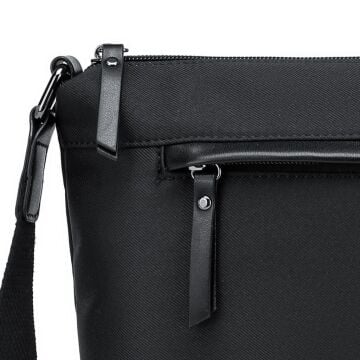 Smart Bags Twill Dimi Kumaş Postacı Kadın Çantası 3330 Siyah