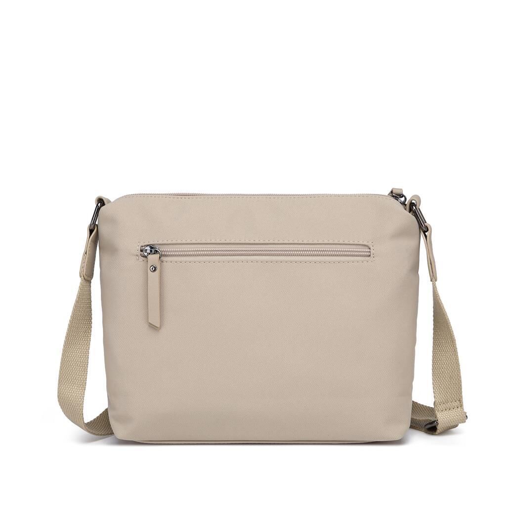 Smart Bags Twill Dimi Kumaş Postacı Kadın Çantası 3330 Bej