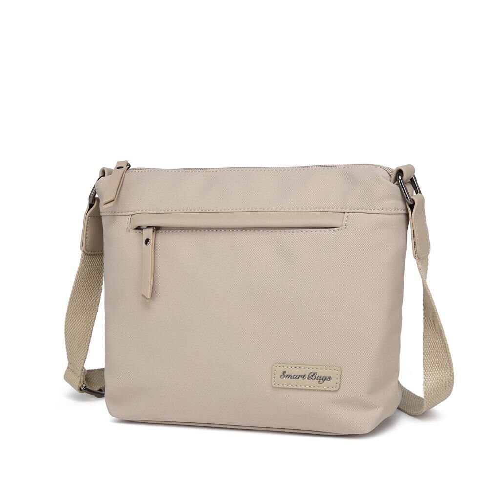Smart Bags Twill Dimi Kumaş Postacı Kadın Çantası 3330 Bej