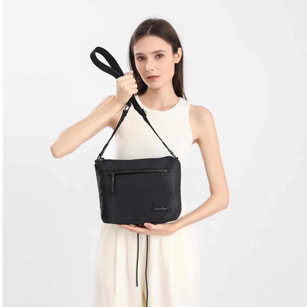 Smart Bags Twill Dimi Kumaş Postacı Kadın Çantası 3330 Bej