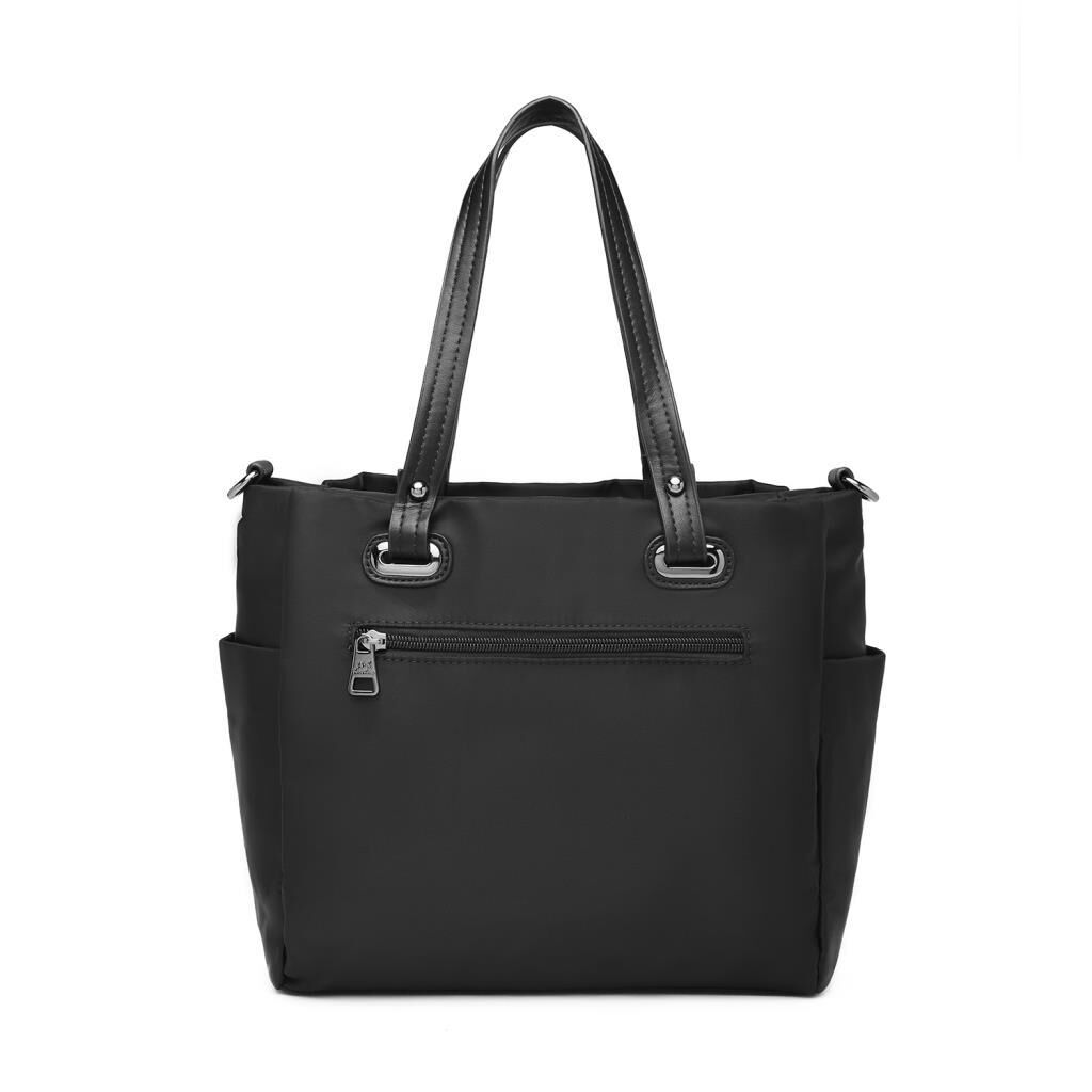 Saten Kumaş Omuz Kadın Çantası Barcelona 2122 01 Siyah