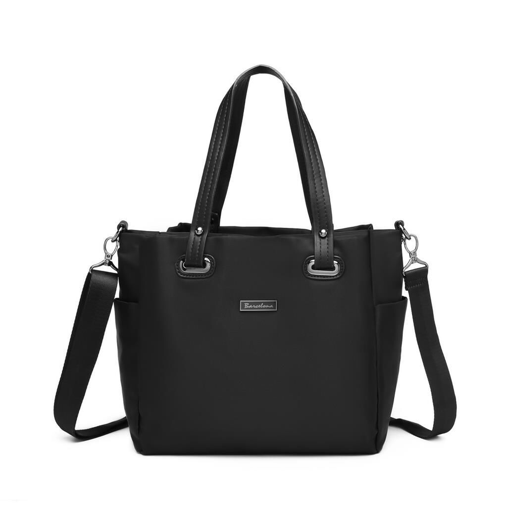 Saten Kumaş Omuz Kadın Çantası Barcelona 2122 01 Siyah