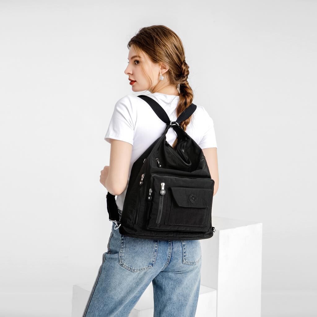 Hem Sırt Hem de Omuz Kadın Çantası Smart Bags 1205 Siyah