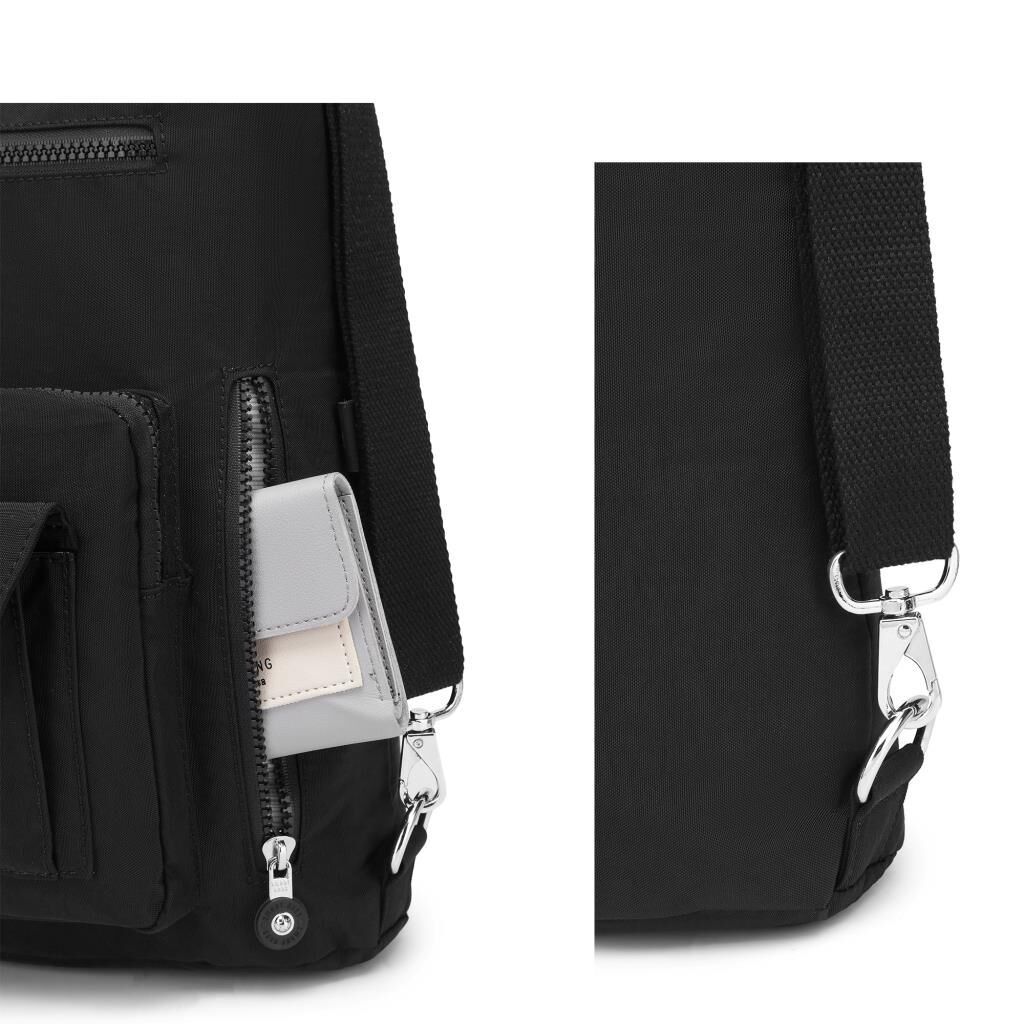 Hem Sırt Hem de Omuz Kadın Çantası Smart Bags 1205 Siyah