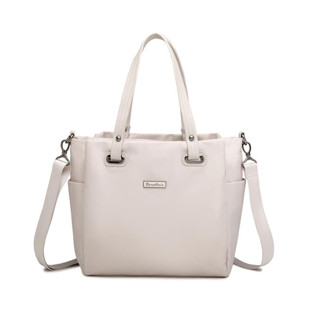 Saten Kumaş Omuz Kadın Çantası Barcelona 2122 135 A.Bej