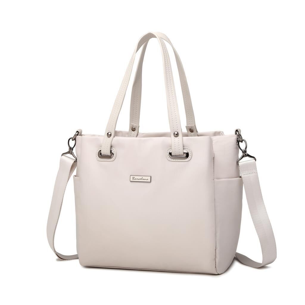 Saten Kumaş Omuz Kadın Çantası Barcelona 2122 135 A.Bej