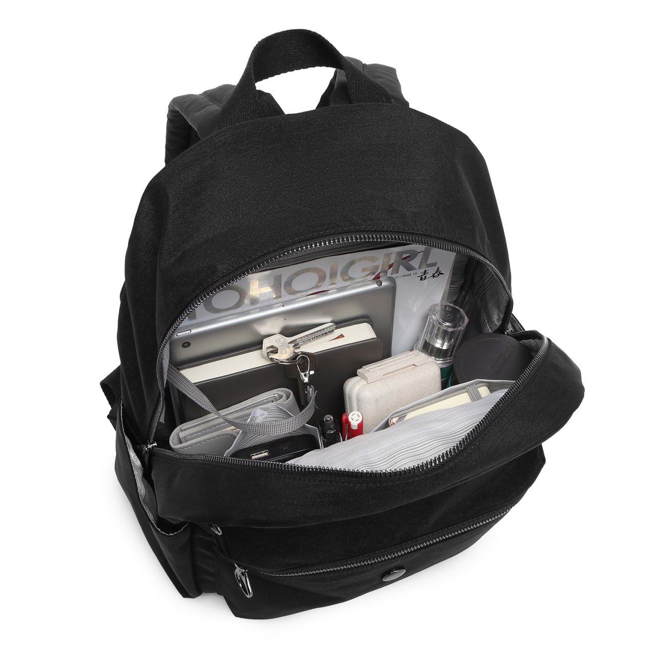 Nano Metalik Kumaş Kadın Sırt Çantası Smart Bags 3086