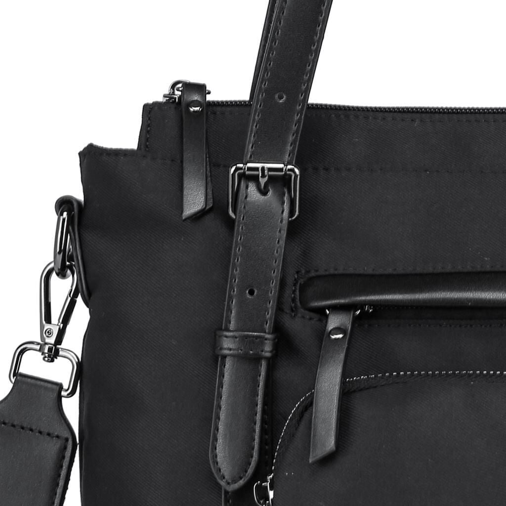 Smart Bags Twill Dimi Kumaş Kadın Omuz Çantası 3329 Siyah