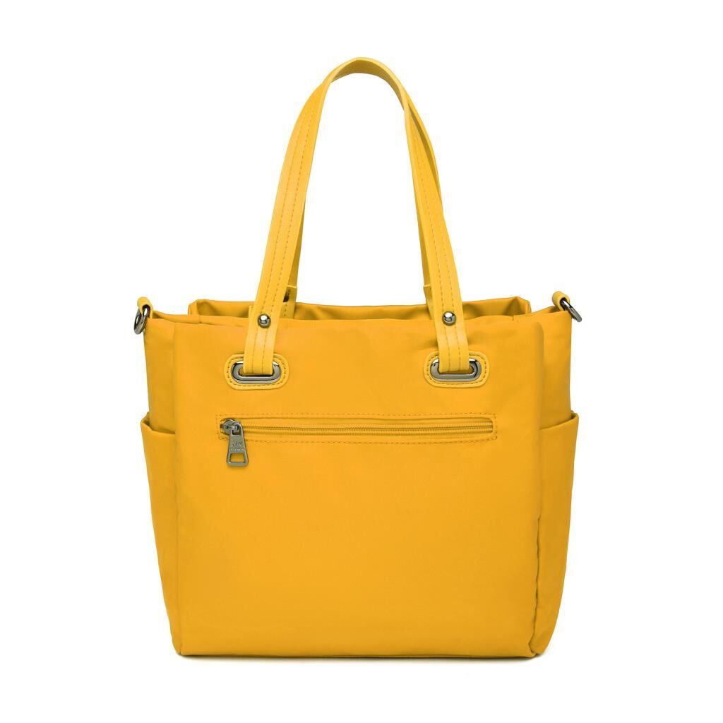 Saten Kumaş Omuz Kadın Çantası Barcelona 2122 Hardal