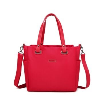 Saten Kumaş Omuz Kadın Çantası Barcelona 2122 Kırmızı