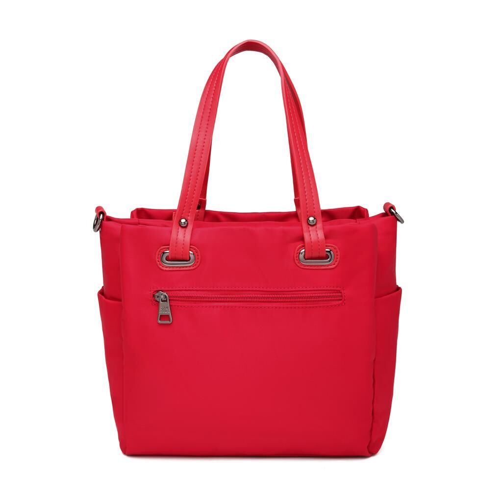 Saten Kumaş Omuz Kadın Çantası Barcelona 2122 Kırmızı