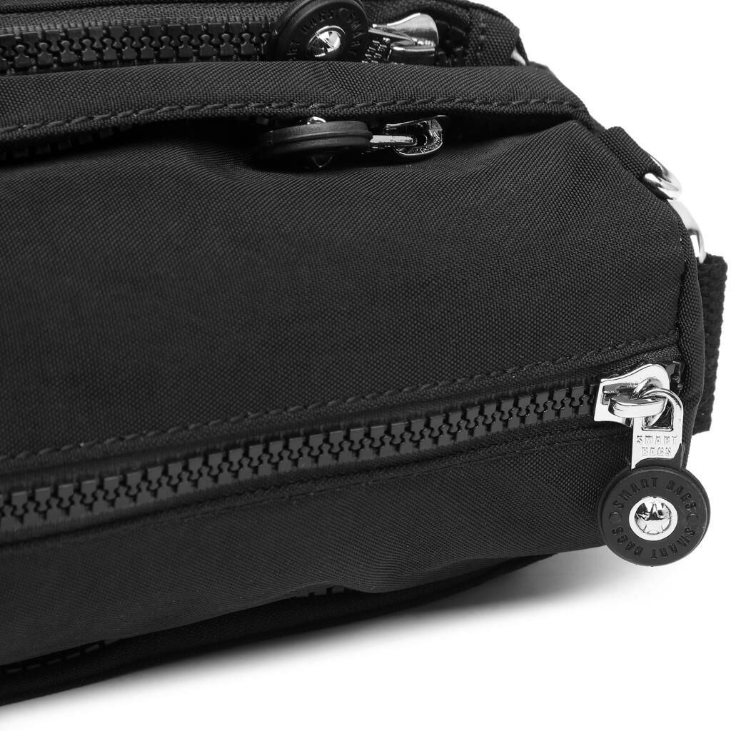 Smart Bags Küçük Boy Krinkıl Kumaş Postacı Kadın Çantası 1006 Siyah
