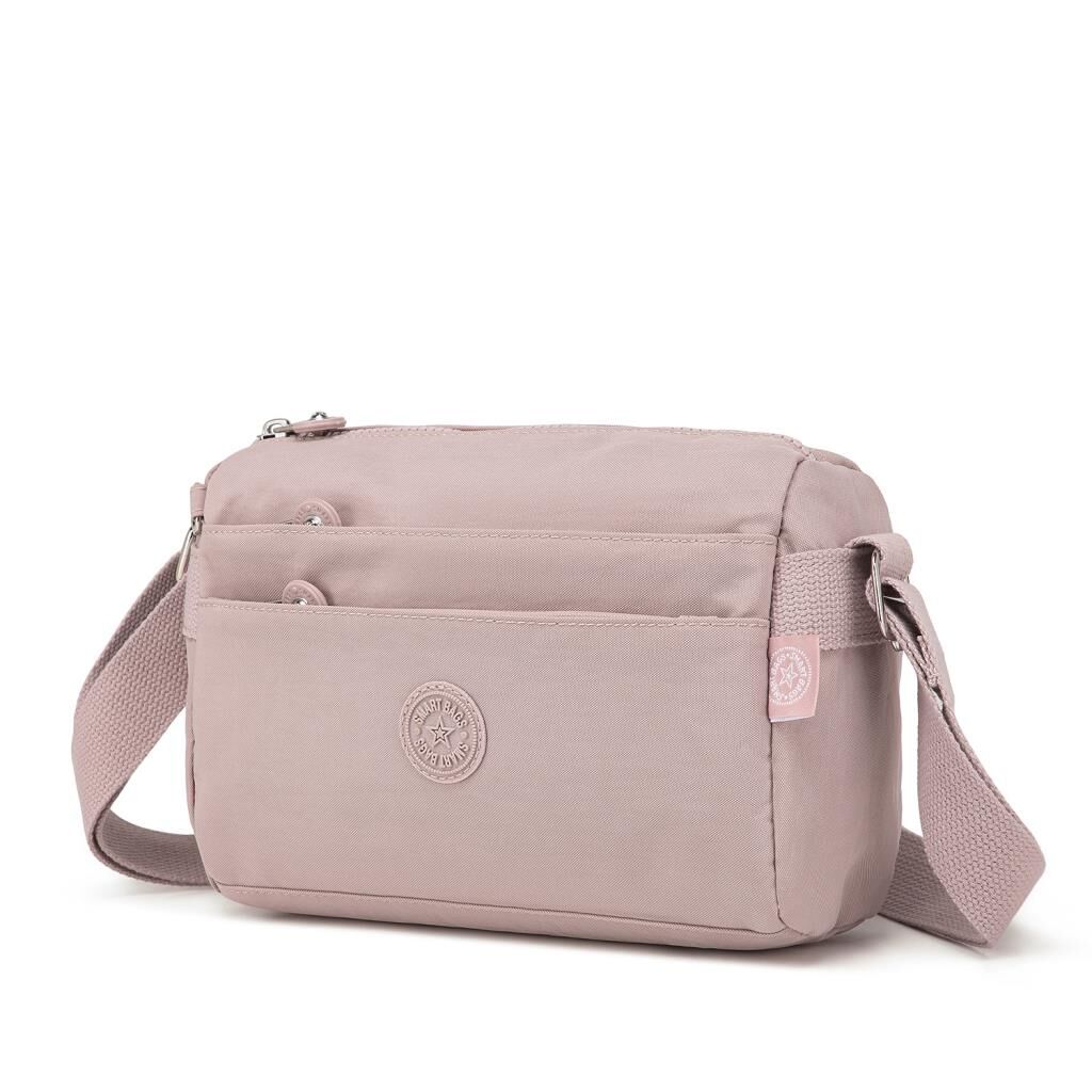 Smart Bags Küçük Boy Krinkıl Kumaş Postacı Kadın Çantası 1006 Kum