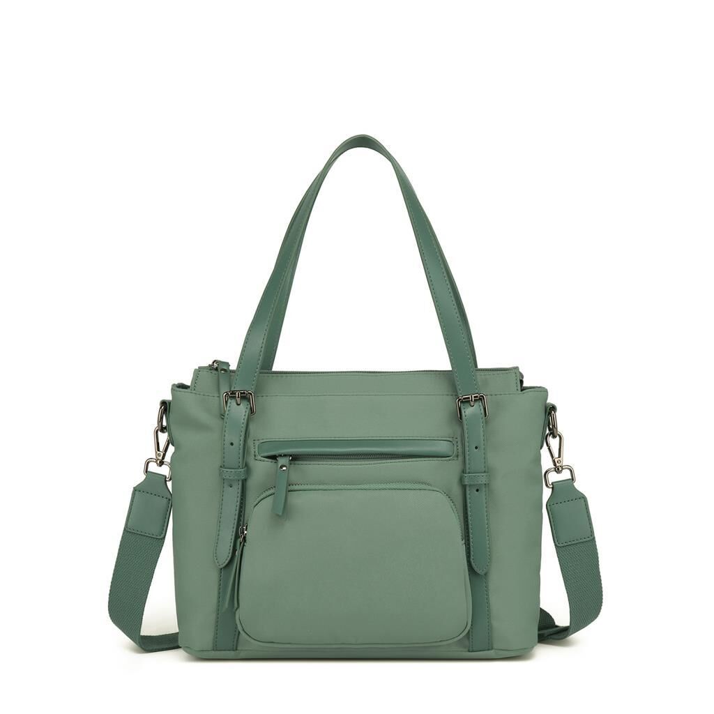 Smart Bags Twill Dimi Kumaş Kadın Omuz Çantası 3329 Yeşil