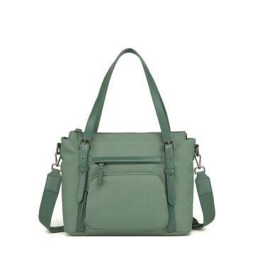 Smart Bags Twill Dimi Kumaş Kadın Omuz Çantası 3329 Yeşil