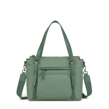 Smart Bags Twill Dimi Kumaş Kadın Omuz Çantası 3329 Yeşil
