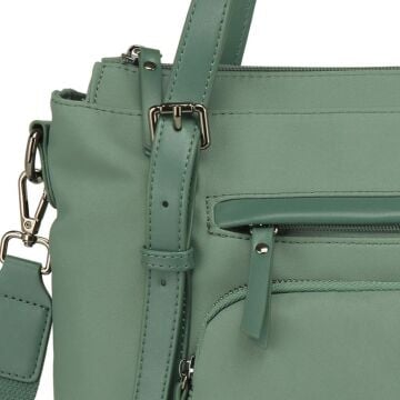 Twill Dimi Kumaş Kadın Omuz Çantası Smart Bags 3329 Yeşil