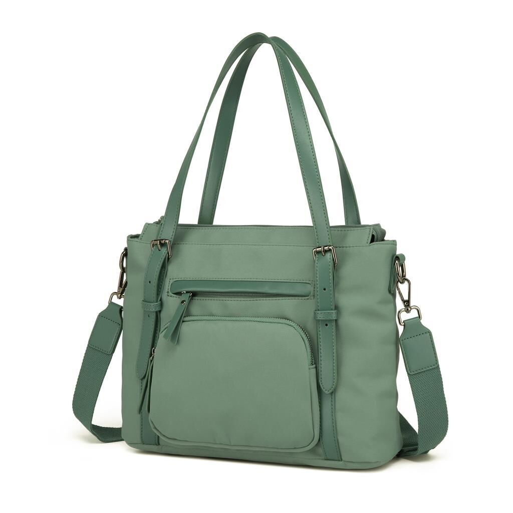Smart Bags Twill Dimi Kumaş Kadın Omuz Çantası 3329 Yeşil