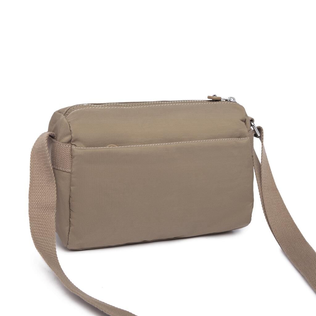Smart Bags Küçük Boy Krinkıl Kumaş Postacı Kadın Çantası 1006 A.Kahve