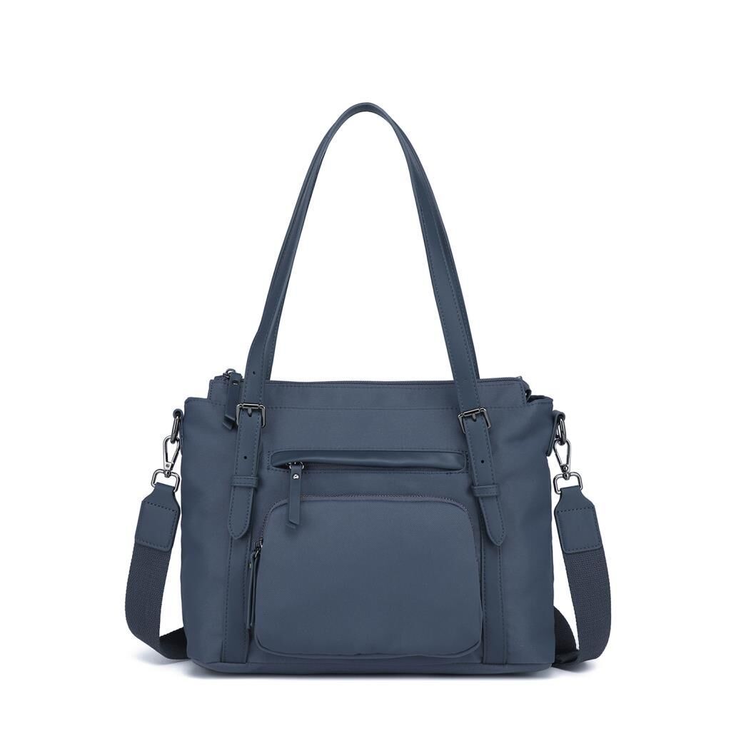 Smart Bags Twill Dimi Kumaş Kadın Omuz Çantası 3329 Füme Laci