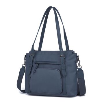 Smart Bags Twill Dimi Kumaş Kadın Omuz Çantası 3329 Füme Laci