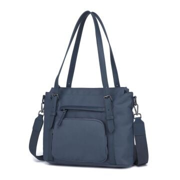 Smart Bags Twill Dimi Kumaş Kadın Omuz Çantası 3329 Füme Laci