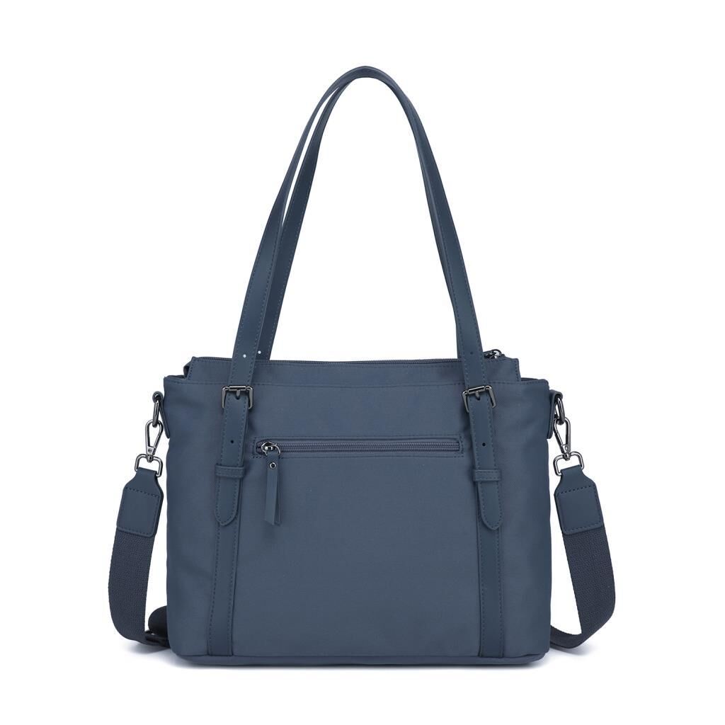 Smart Bags Twill Dimi Kumaş Kadın Omuz Çantası 3329 Füme Laci