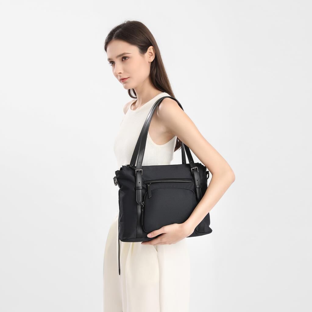 Smart Bags Twill Dimi Kumaş Kadın Omuz Çantası 3329 Füme Laci