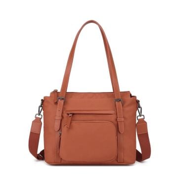 Smart Bags Twill Dimi Kumaş Kadın Omuz Çantası 3329 Kiremit