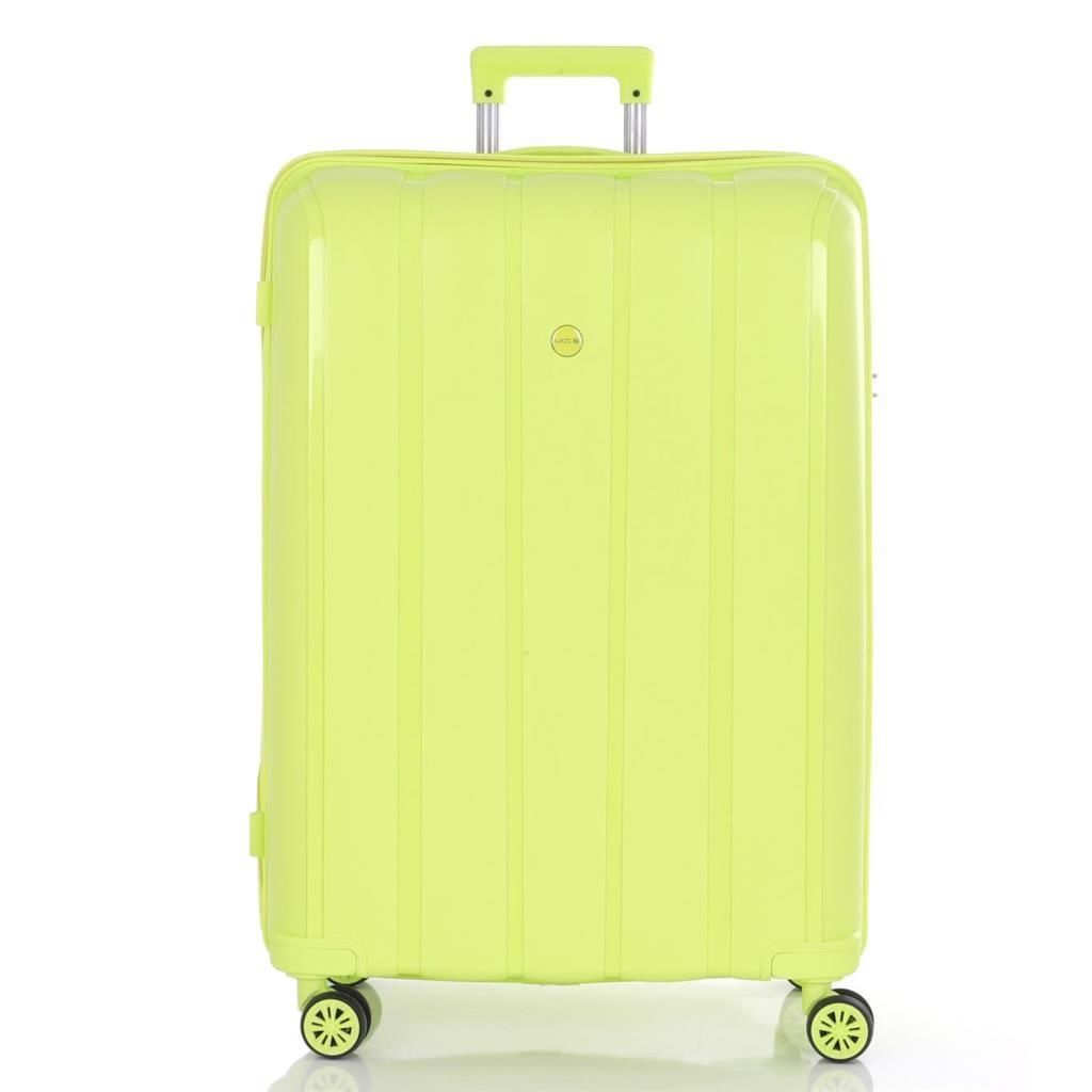 MÇS Bavul Büyük ve Orta 2li Set Kırılmaz Silikon Valiz V305 Kemik/Mürdüm