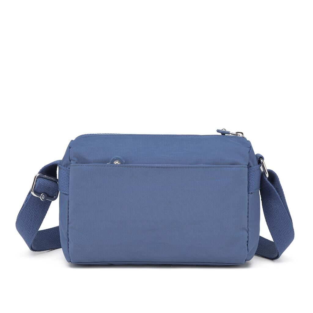 Smart Bags Küçük Boy Krinkıl Kumaş Postacı Kadın Çantası 1006 Mavi