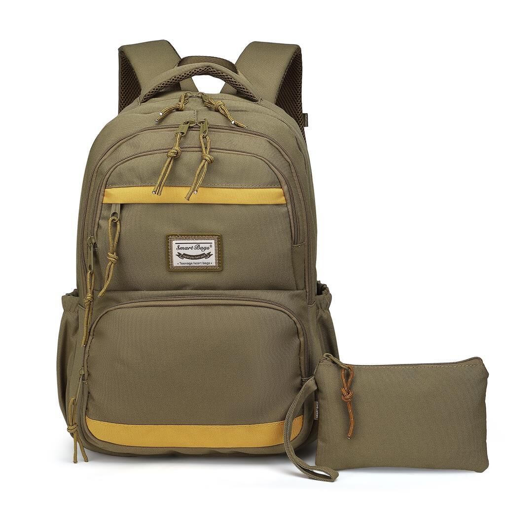 Smart Bags Sırt Çantası Okul Boyu Kalem Kutusu Hediyeli 3234 Camel