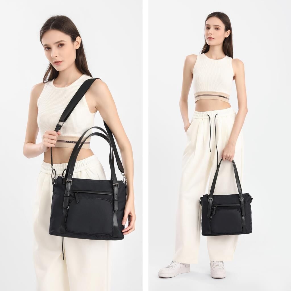 Smart Bags Twill Dimi Kumaş Kadın Omuz Çantası 3329 Gri