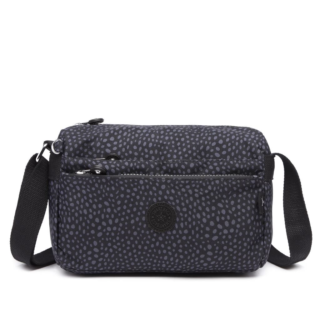 Smart Bags Küçük Boy Krinkıl Kumaş Postacı Kadın Çantası 1006 91 Puantiye